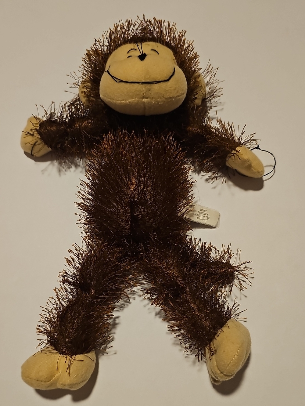 GANZ Marionette Brown Plush Monkey with Tan Accents H6102